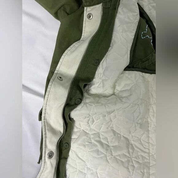 ZARA Girls “Dream Big” Embroidered Parka Jacket with Hood | Size 10 (140 cm) - Picture 5 of 15